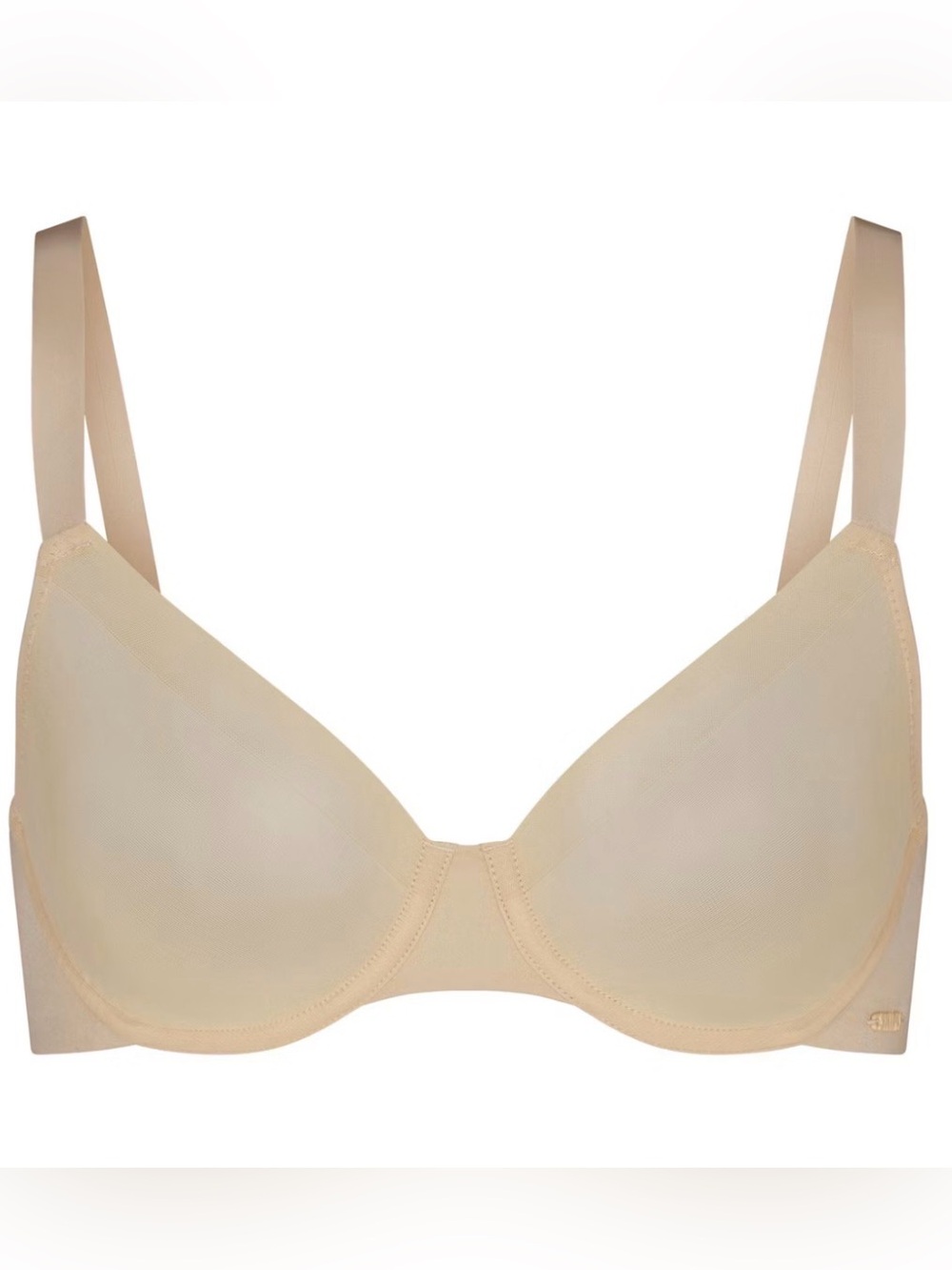 SKIMS No Show Molded Unlined Bra Beige 34DD NWT IN PACKAGE